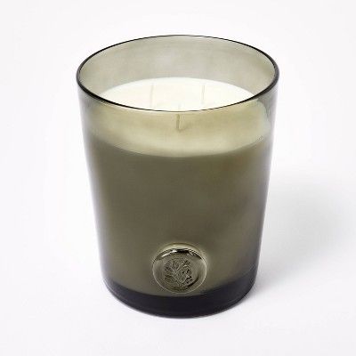 38oz Colored Glass Candle Cypress &#38; Juniper Sage Green - Threshold&#8482; designed with Studi... | Target