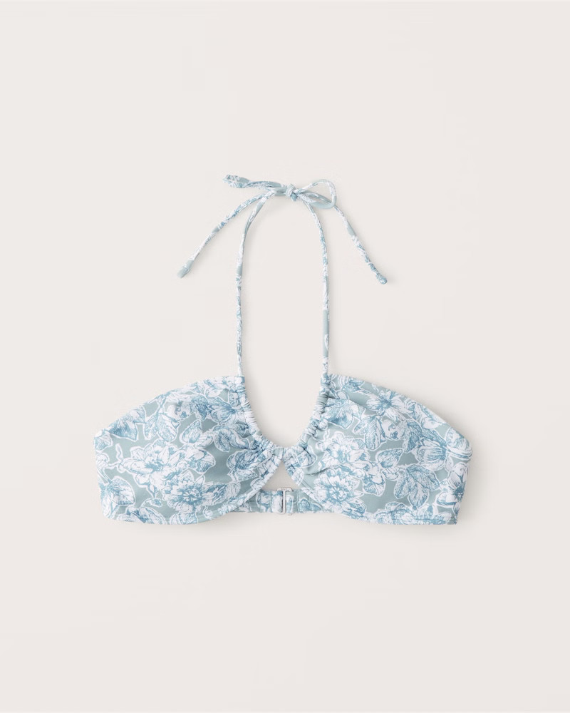 Upside Down Halter Triangle Bikini Top | Abercrombie & Fitch (US)