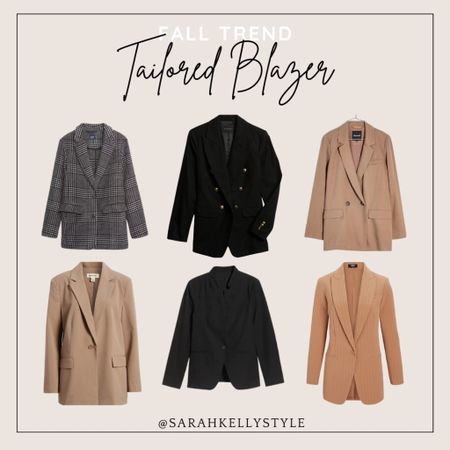 Trend for fall, tailored blazer, Sarah Kelly style 

#LTKstyletip #LTKSeasonal #LTKover40