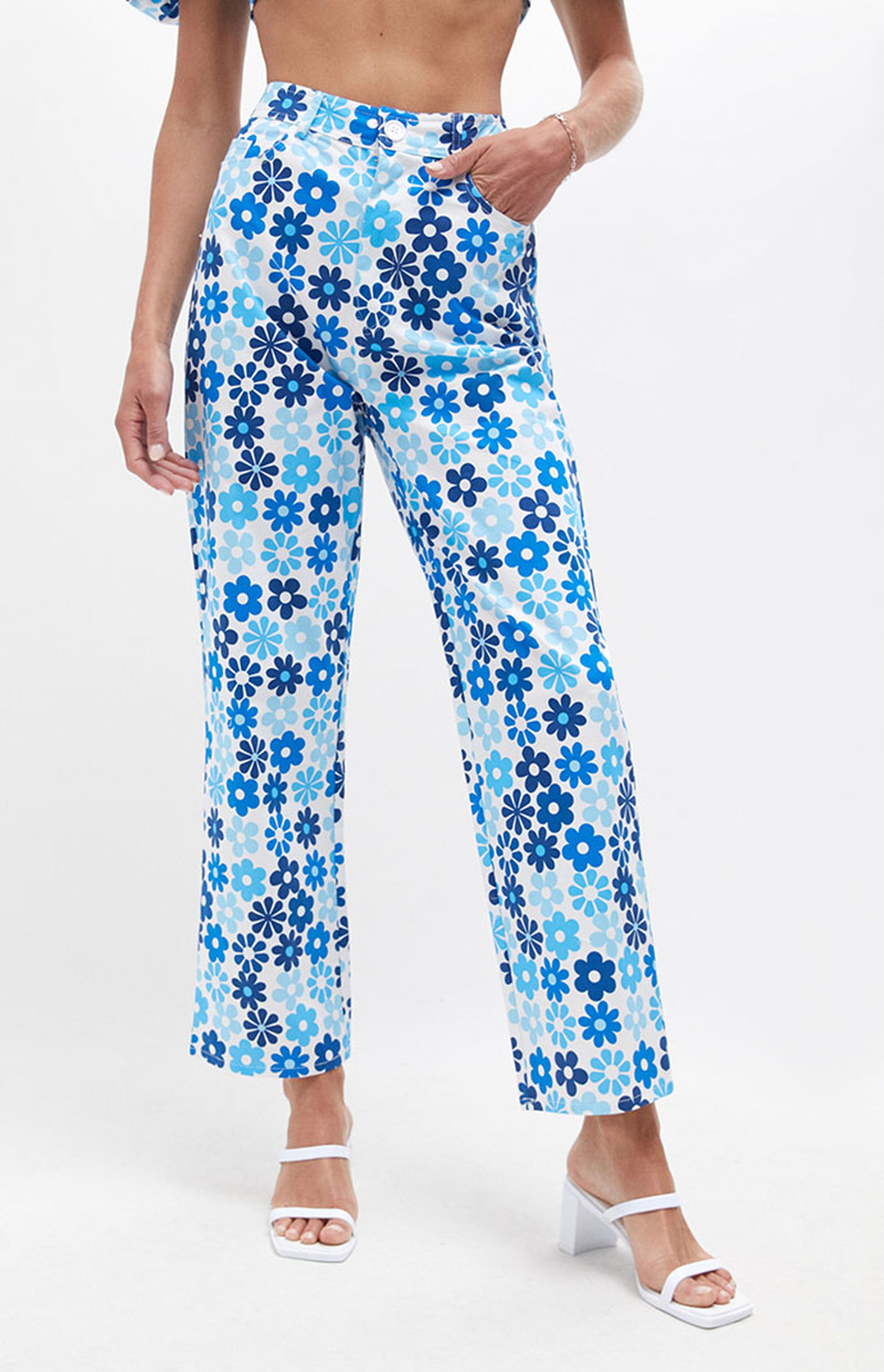 Another Girl Eco Floral Cropped Jeans | PacSun | PacSun