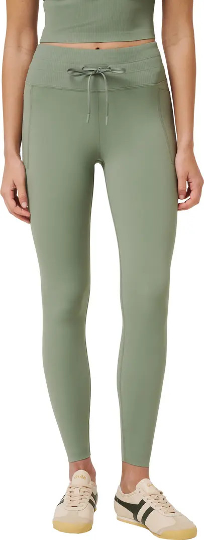 TravisMathew Moveknit Drawstring Waist Leggings | Nordstrom | Nordstrom