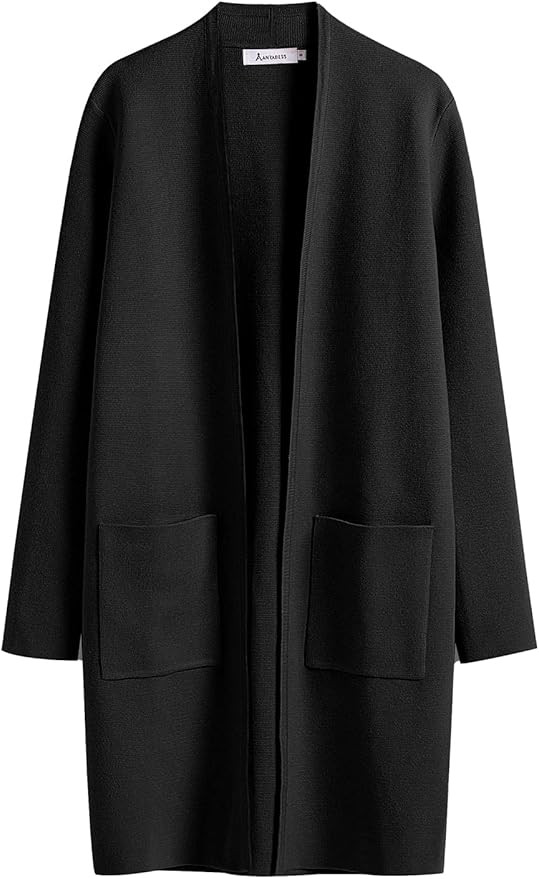 ANRABESS Cardigan Sweater for Women Casual 2023 Fall Winter Fashion Coat Long Sleeve Open Front K... | Amazon (US)
