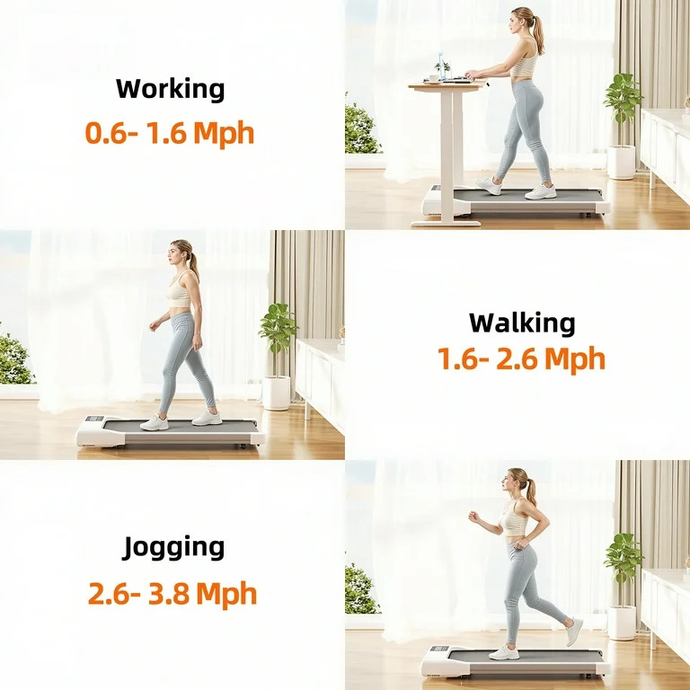 SSPHPPLIE Walking Pad 300lb,Under Desk Treadmillwith Remote Control ,2 in 1 Portable Walking Pad ... | Walmart (US)