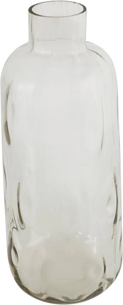 Deco 79 Glass Vase with Bubble Texture, 6" x 6" x 15", Gray | Amazon (US)