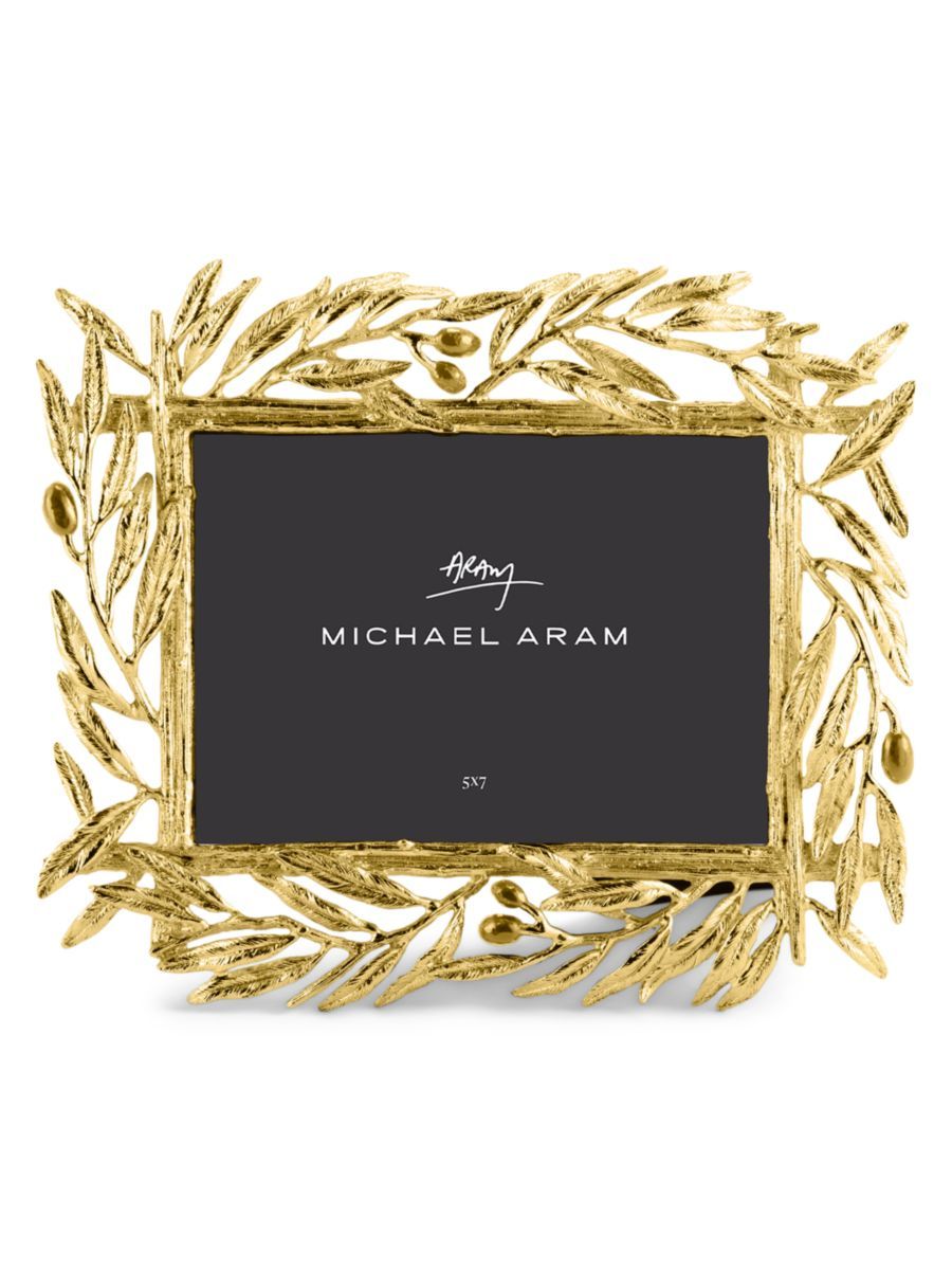 Michael Aram Olive Branch Gold-Plated Frame | Saks Fifth Avenue
