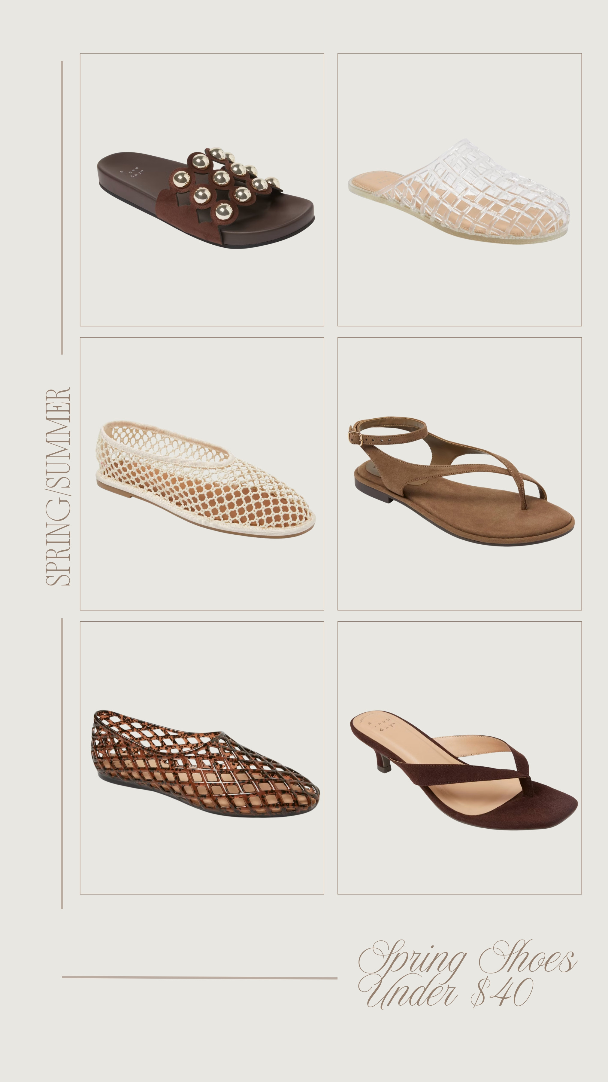 Spring shoes under $40!

Look for less, summer sandals, spring shoes, mesh flats, jelly shoes 

 #LTKootd