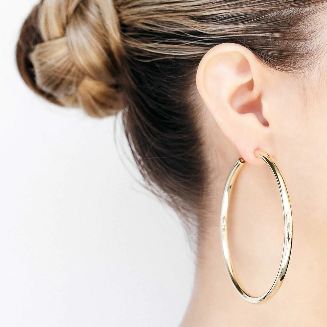 Brass Hoops | Lilly Hoops | Jennifer Fisher