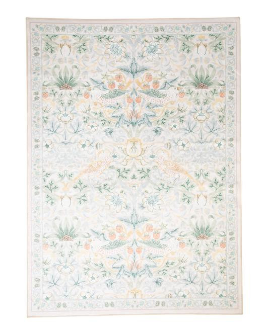 5x7 Indoor Outdoor Strawberry Thief Botanical Printed Area Rug | TJ Maxx