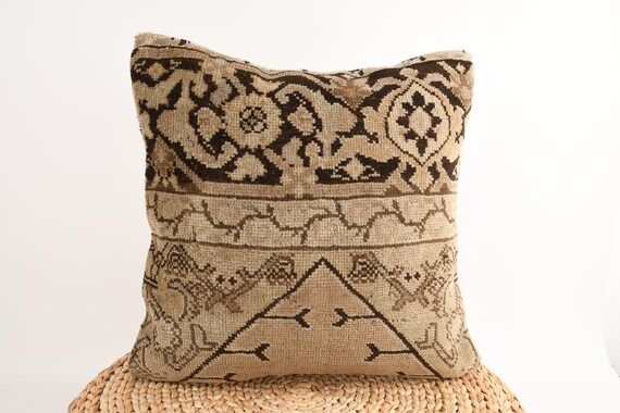 Kilim Pillow , 18x18 Turkish Kilim Pillow, Bohemian Kilim Pillow, Livingroom Decor, Boho Pillow, ... | Etsy (US)