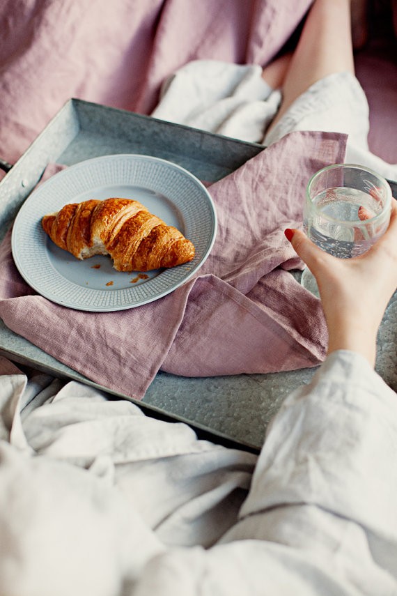 Set of wood rose linen napkins. Set of 4, 6, 8 napkins. Dinner napkins. Stone washed linen napkins.  | Etsy (US)