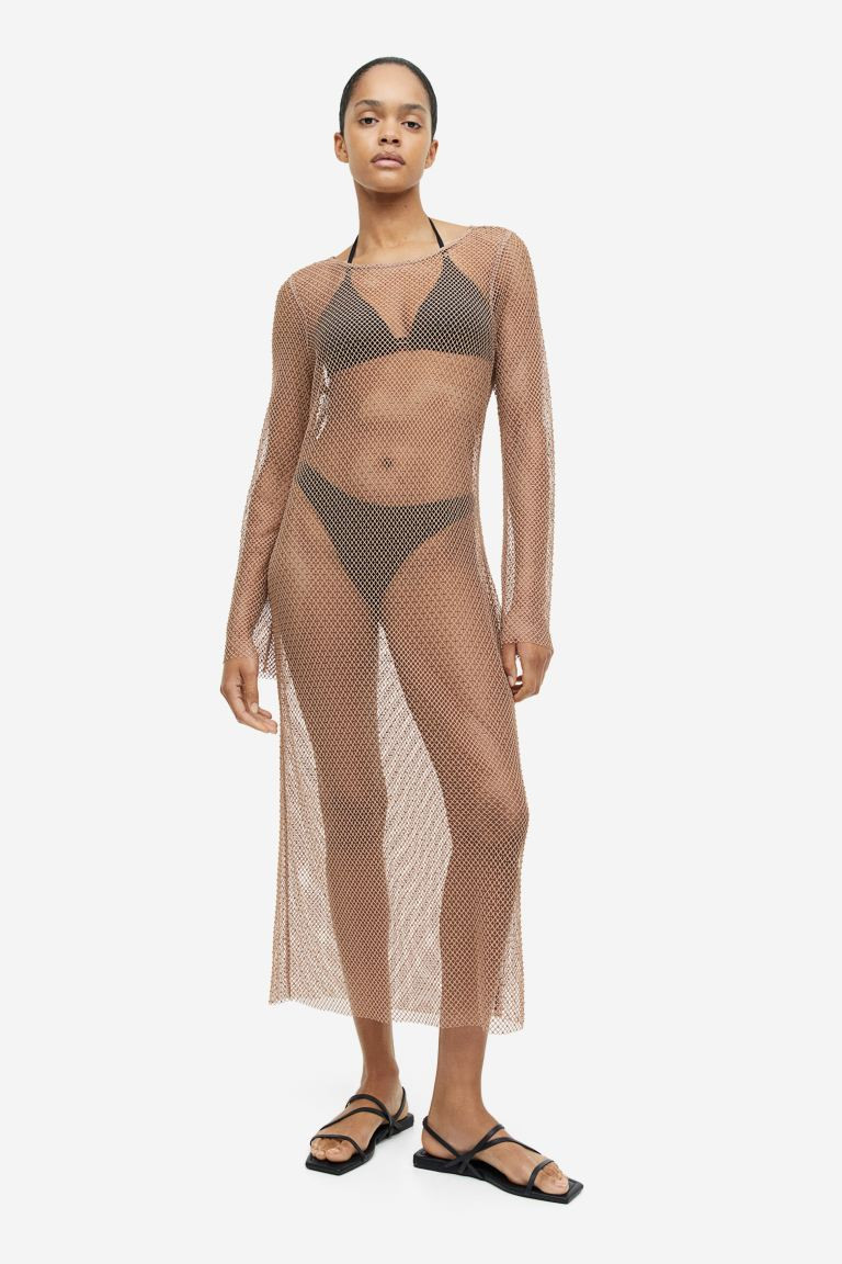 Rhinestone-embellished Net Dress | H&M (US + CA)