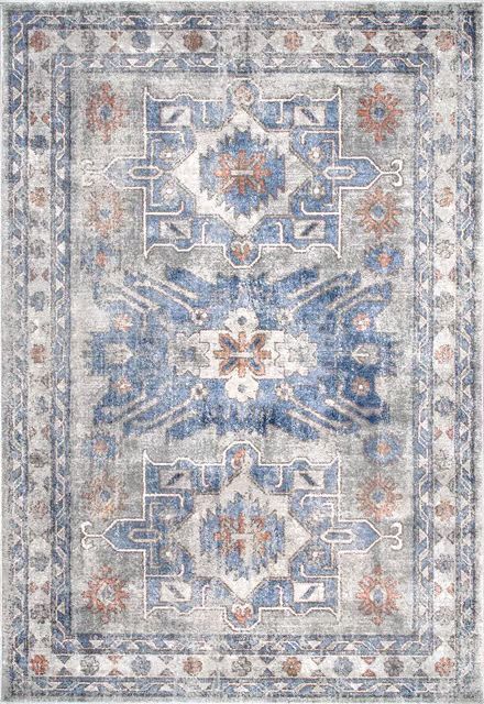 Blue Nordic Beauty Factoria Area Rug | Rugs USA