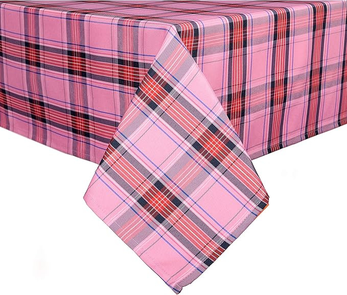 Hosonson Plaid Rectangle Table Cloth 60x84 Inch - Waterproof Holiday Decoration Tablecloth ... | Amazon (US)