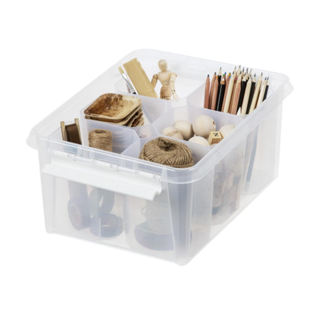 Translucent Large SmartStore Tote & Inserts | The Container Store