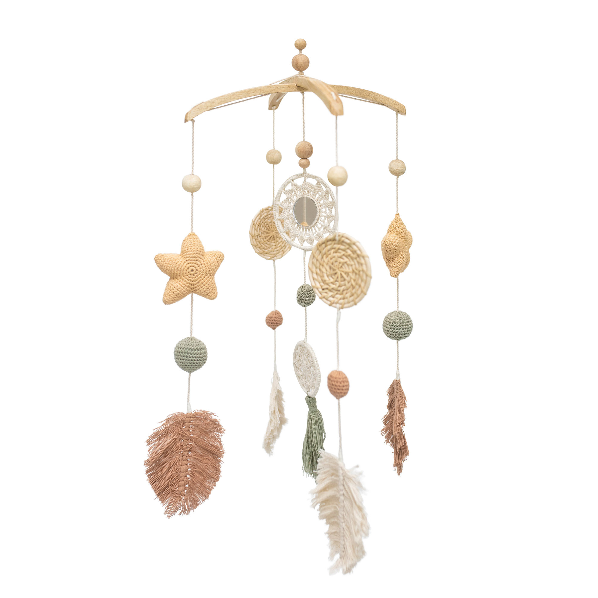 Willow Leaf Hanging Decoration for Nursery | Crane Baby | Crane Baby