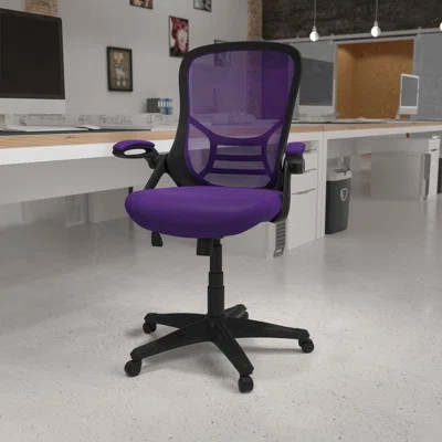 Cappello High-Back Mesh Swivel Ergonomic Office Chair with Flip-Up Arms by Flash Furniture | Wayfair North America