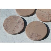 Cream Pink Marble Coasters | Etsy (US)