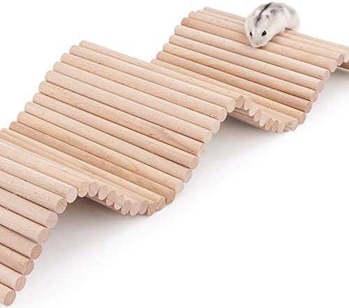 Niteangel Hamster Climbing Ladder Wooden Suspension Bridge for Guinea Pigs Rats Hedgehog Gerbils Mou | Amazon (US)
