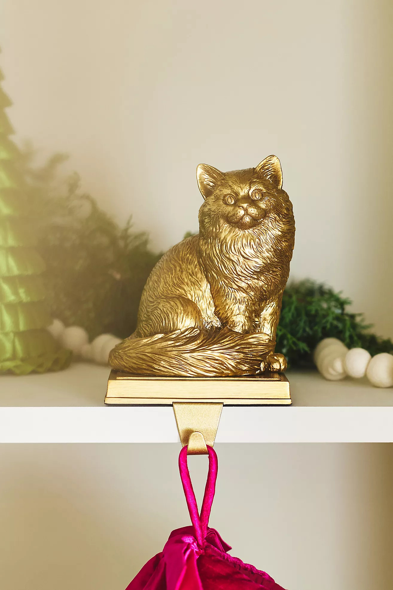 Animal Icon Cat Stocking Holder | Anthropologie (US)