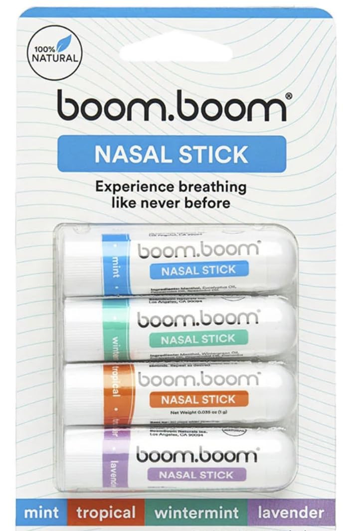 BoomBoom Nasal Stick | Vapor Flow Technology | Cool Refreshing Sensation | Natural Mood Boost | S... | Amazon (US)