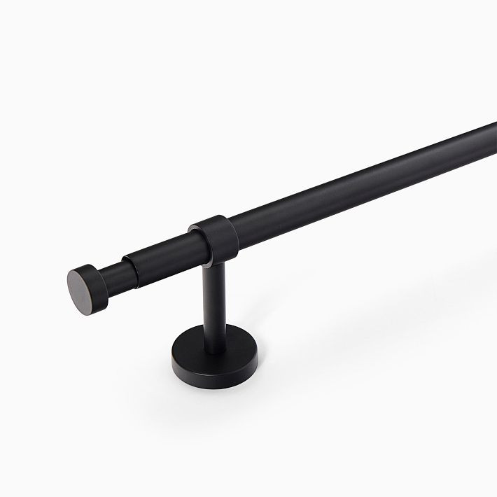 Low Profile Adjustable Curtain Rod | West Elm (US)