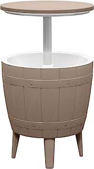 Greesum Outdoor 10 Gallon Cooler Bar, 3 in 1 Resin Patio Beer and Wine Ice Bucket Cocktail Tables... | Amazon (US)