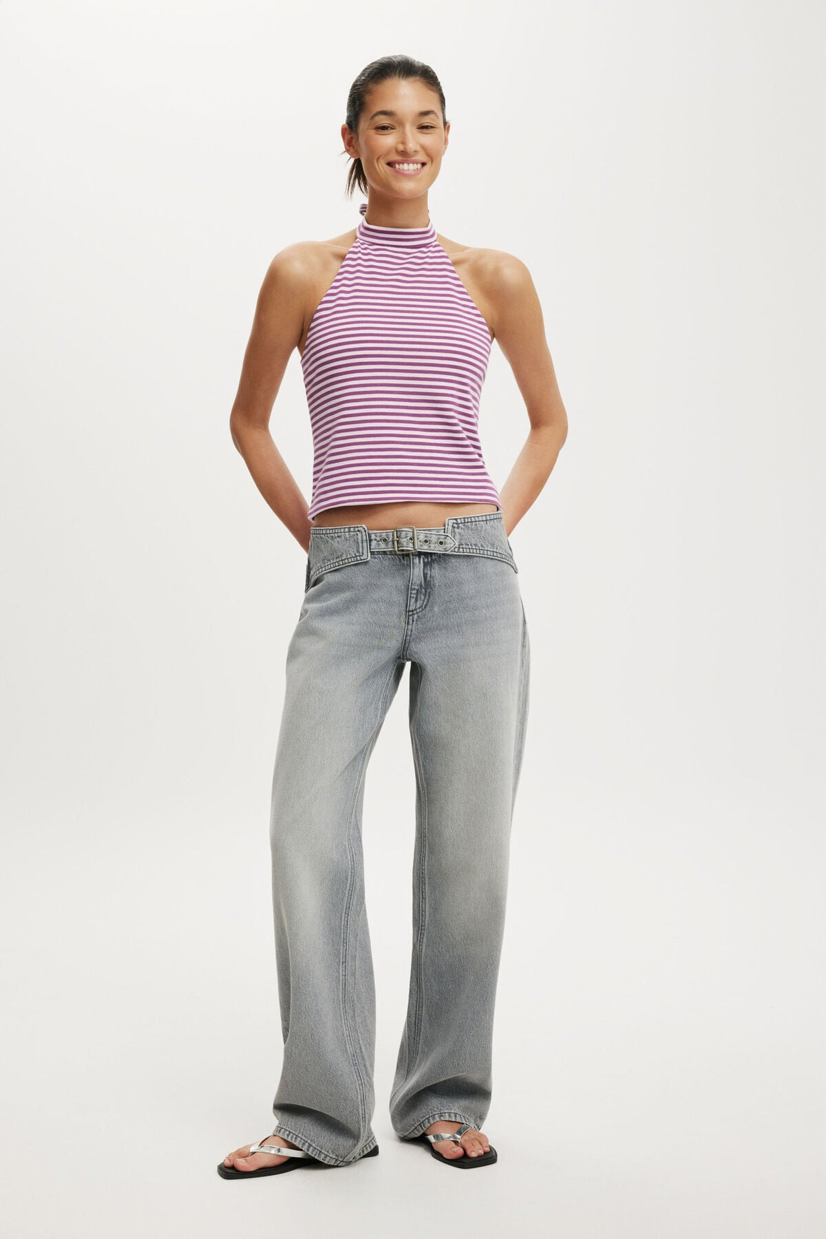Belted Low Rise Straight Jean | Cotton On (US)