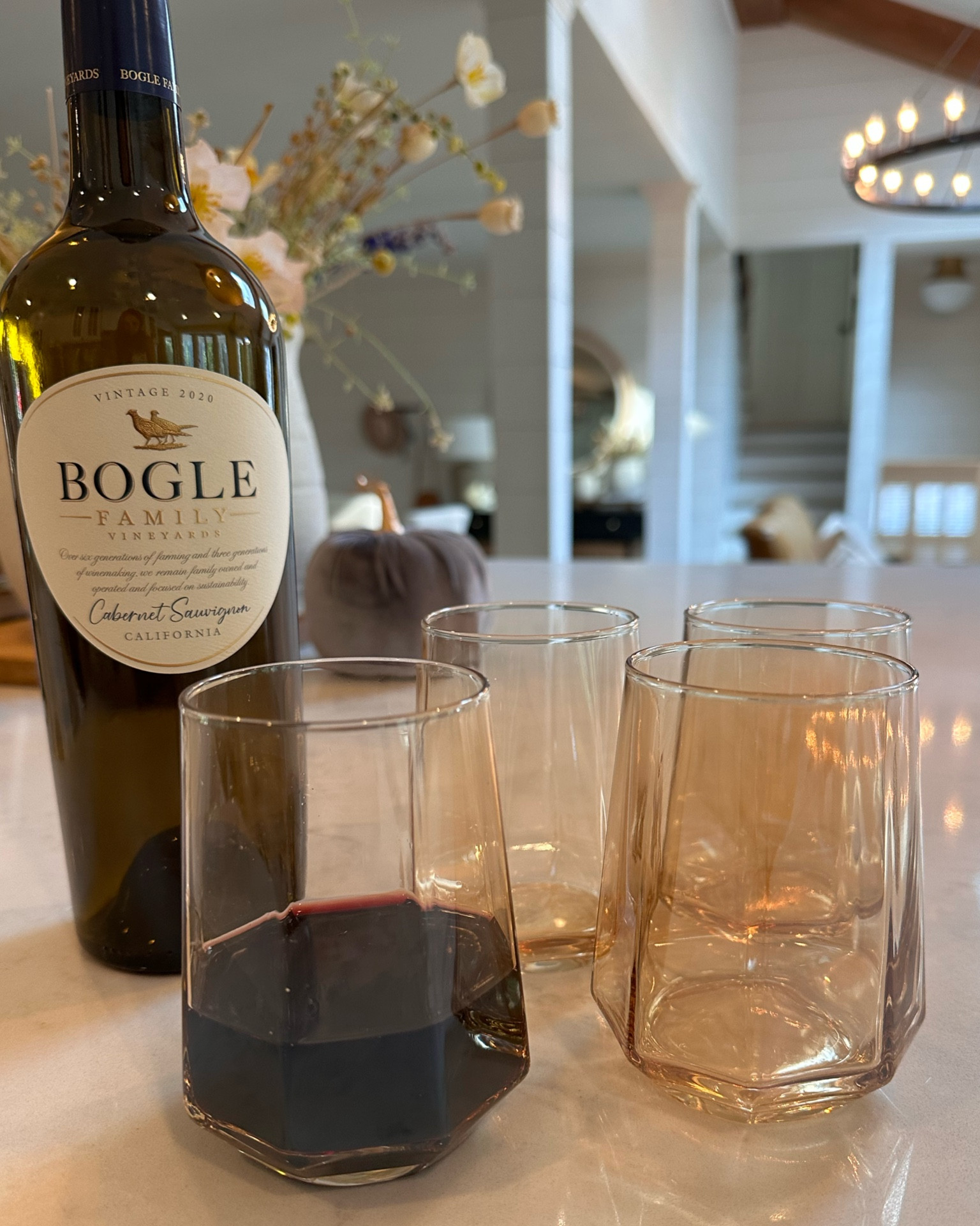 These vintage style amber wine glasses come four to a set for $25! 🍷 Perfect for Fall entertaining 🍂 #wine #amber #fall

#LTKunder50 #LTKSeasonal #LTKhome