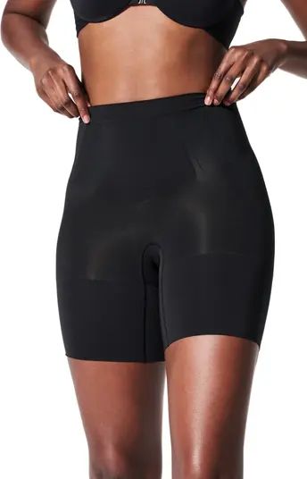 SPANX(R) OnCore Mid Thigh Shaper Shorts in Chestnut Brown at Nordstrom, Size Medium | Nordstrom