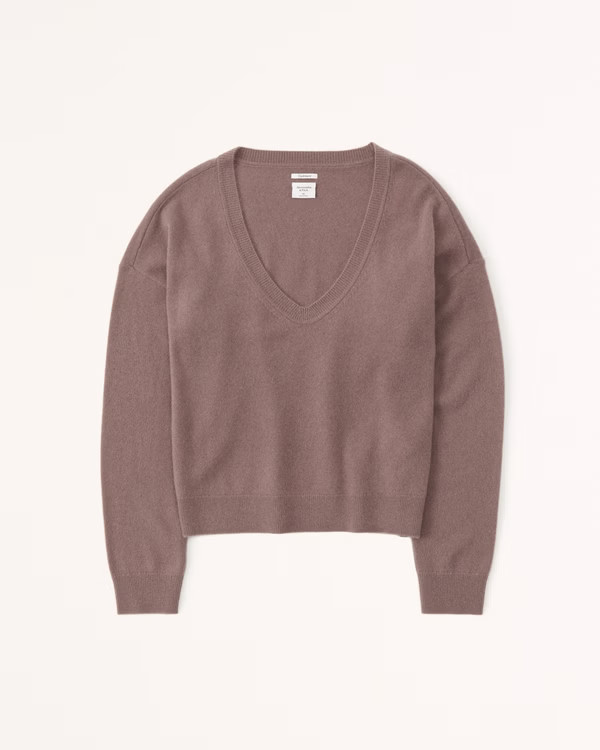 Women's Cashmere V-Neck Sweater | Women's Tops | Abercrombie.com | Abercrombie & Fitch (US)