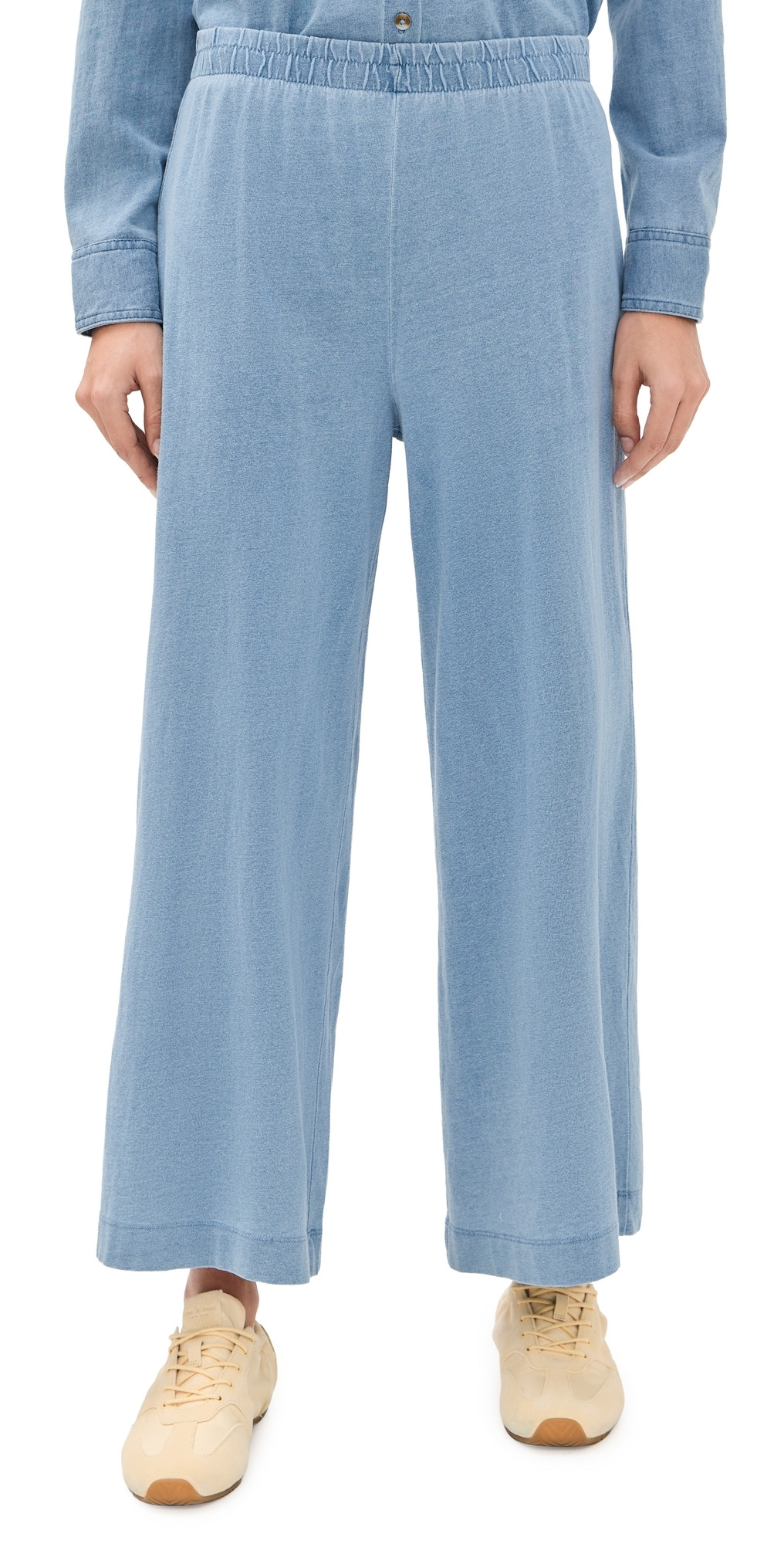 Z Supply Scout Jersey Denim Pants Santorini Indigo S | Shopbop