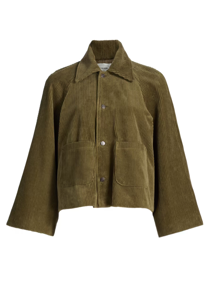 Frame The Corduroy Cotton Swing Jacket | Saks Fifth Avenue | Saks Fifth Avenue