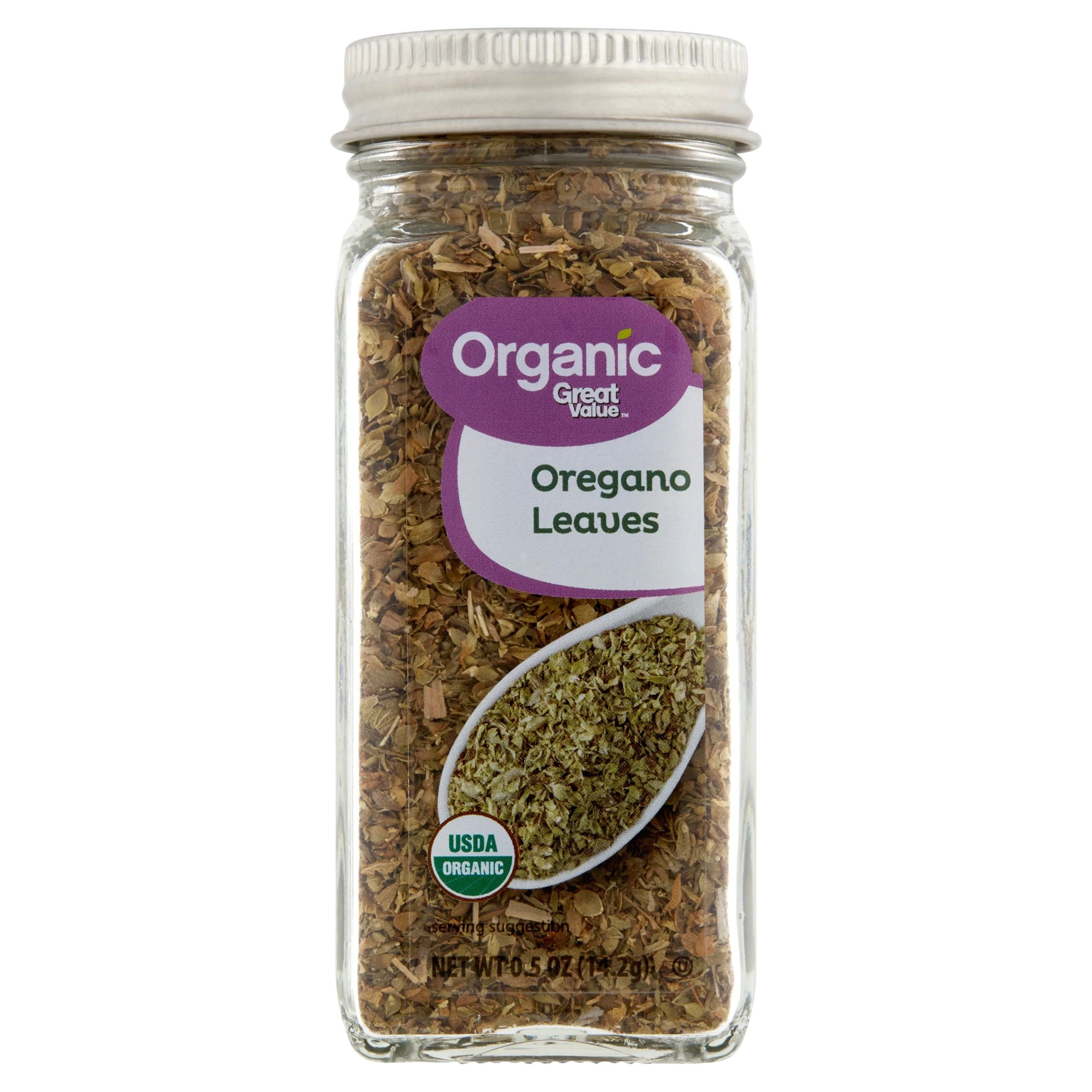 Great Value Organic Oregano Leaves, 0.5 oz - Walmart.com | Walmart (US)
