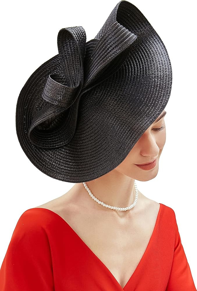 BABEYOND Tea Party Fascinator Kentucky Hat Women’s Fascinator Derby Straw Pillbox Hat for Cockt... | Amazon (US)