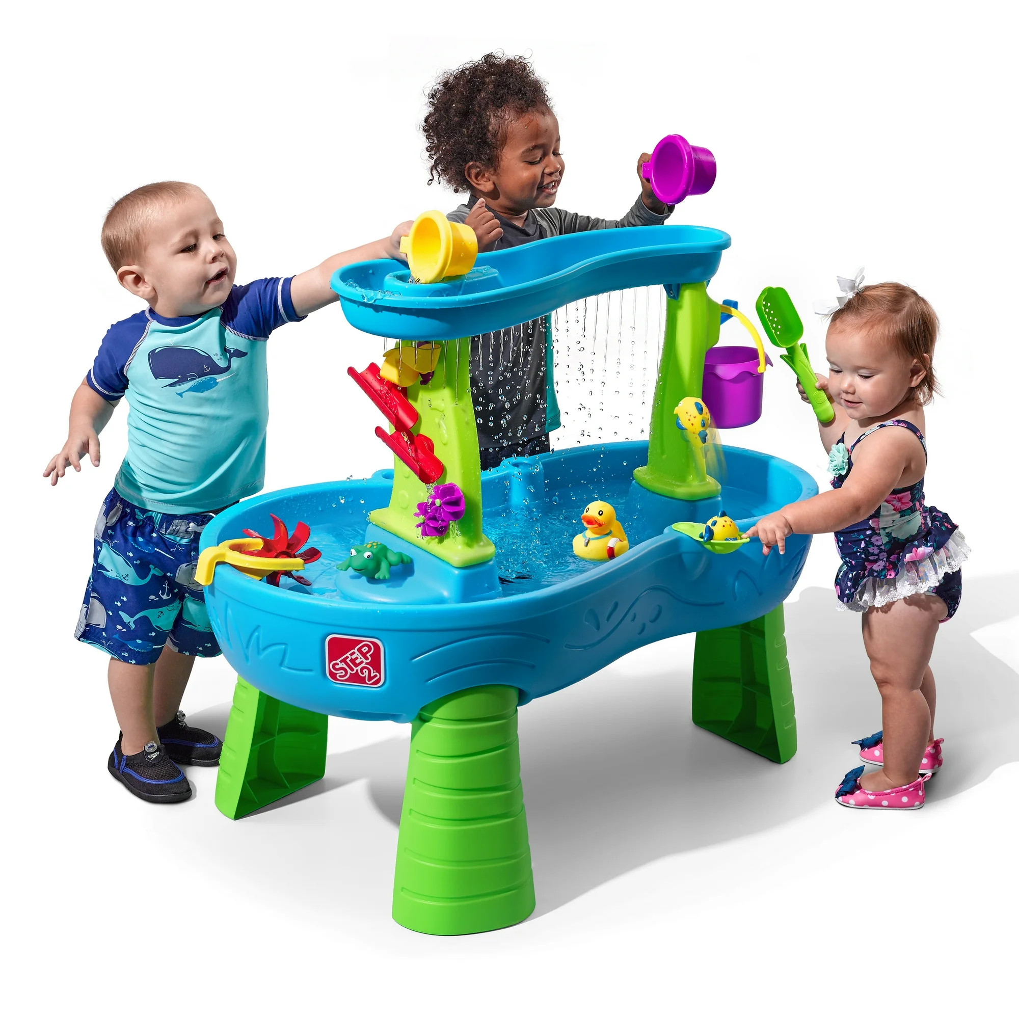 Step2 Rain Showers Splash Pond Blue Plastic Water Table for Toddlers | Walmart (US)
