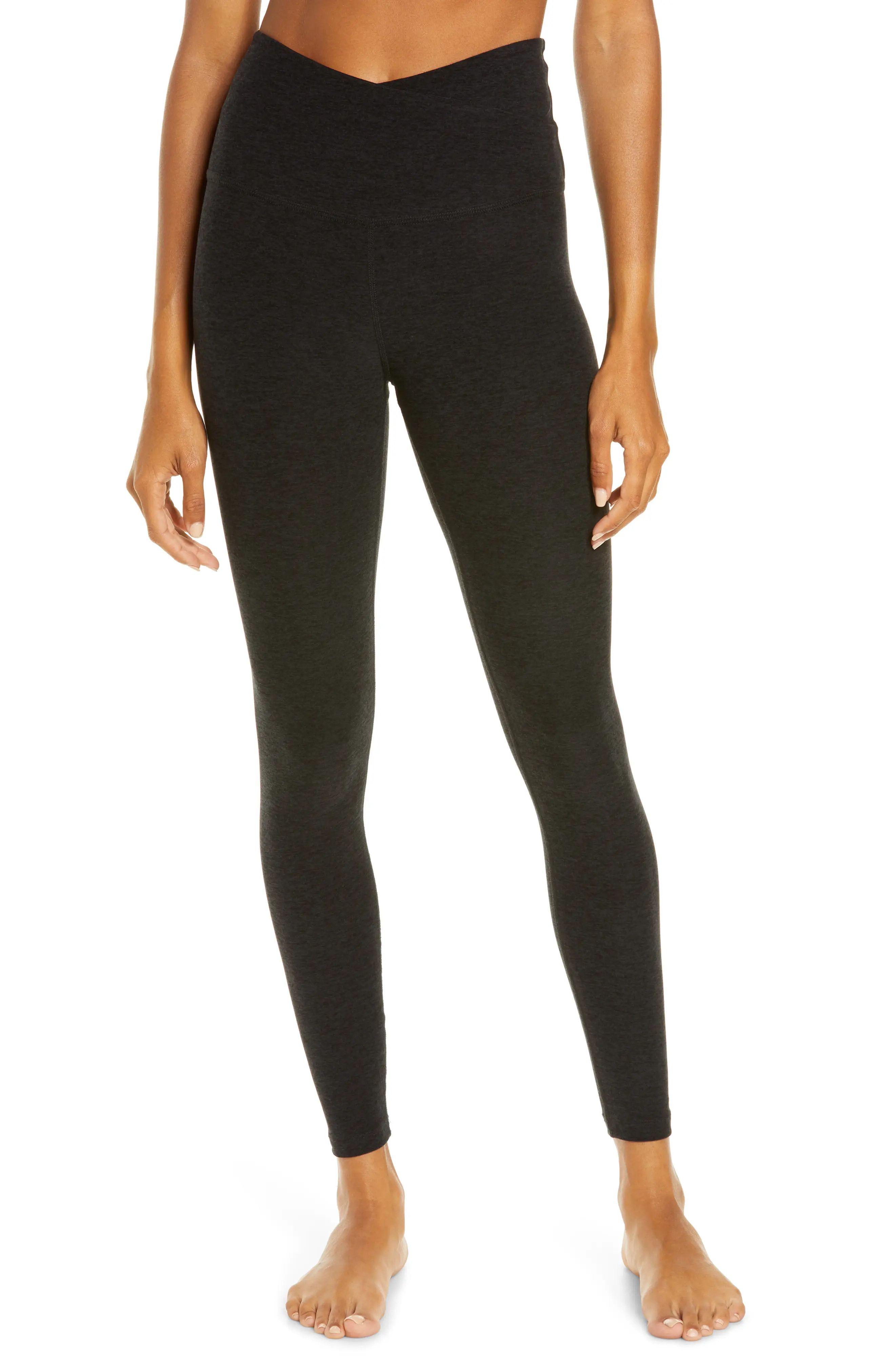 At Your Leisure Space Dye High Waist Midi Leggings (Women) | Nordstrom | Nordstrom