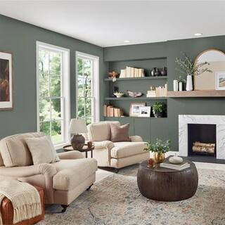 COPPER FORCE 1 gal. #N410-6 Pinecone Hill Eggshell Enamel Virucidal and Antibacterial Interior Pa... | The Home Depot