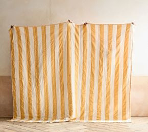 Reversible Cotton Stripe Quilt | GreenRow