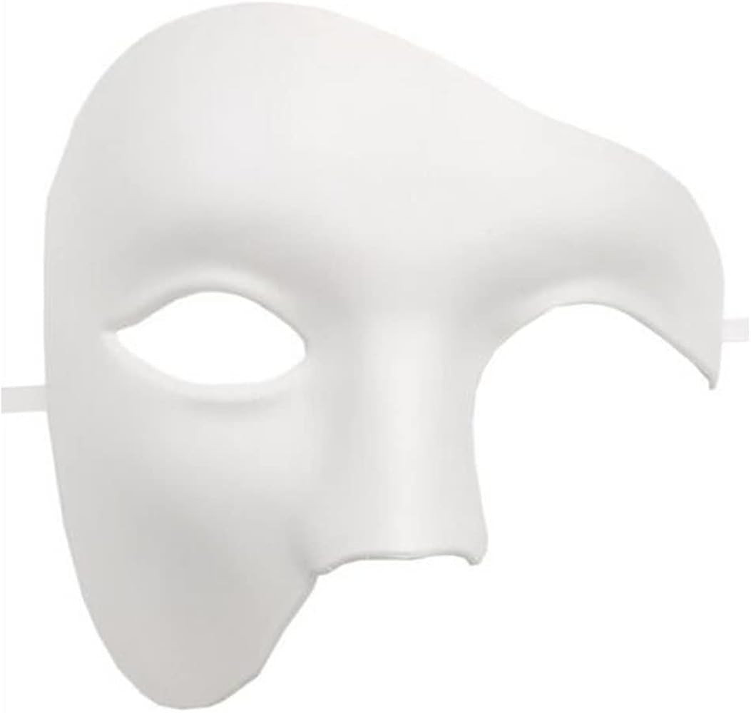 Masquerade Masks for Men, Silver Venetian Mask Vintage Phantom of The Opera Mask, Adult Half Face... | Amazon (UK)