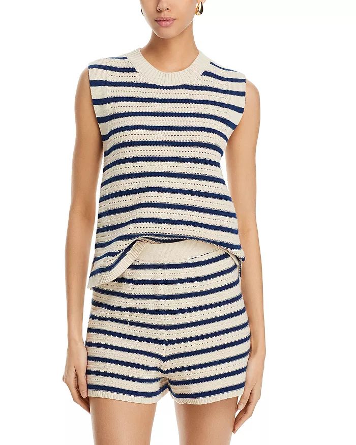 Striped Sleeveless Sweater | Bloomingdale's (US)