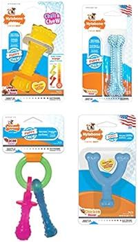 Nylabone Puppy Teething & Soothing Flexible Chew Toys, For Teething Puppies X-Small/Petite - Up t... | Amazon (US)
