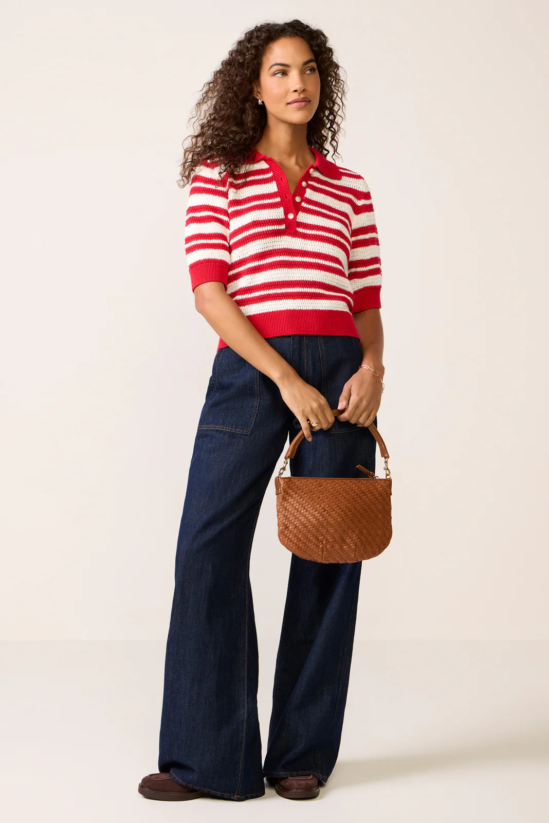 Monica Henley Polo Sweater | Evereve