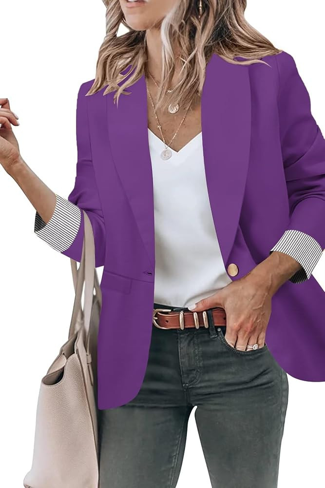 Blazer Jackets for Women Work Office Casual Blazers with Pockets | Amazon (US)