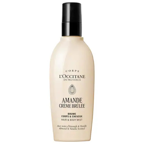 L'Occitane Amande Crème Brûlée Hair & Body Fragrance Mist with Almond + Vanilla Notes | Sephora (US)