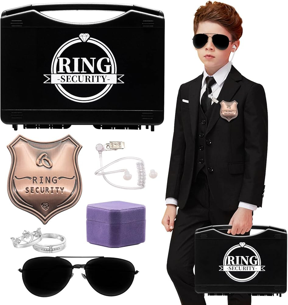 Yuchew Ring Bearer Security Box Gifts Ring Security Wedding Set Accessory, Include 1PCS Acoustic ... | Amazon (US)