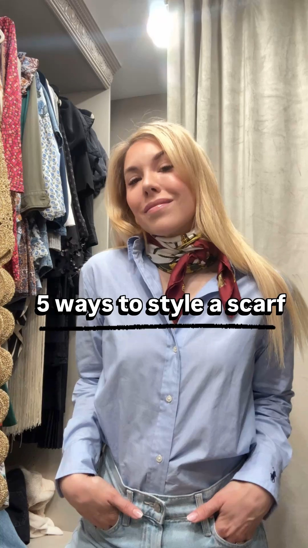 Styling this Hermes scarf I score from
@Fashionphile  5 ways! Which way is your favorite?

How to style a scarf

#fashionphilepartner
#fashionphilefinds
#ad

#LTKdayinmylife #LTKSaleAlert #LTKootd