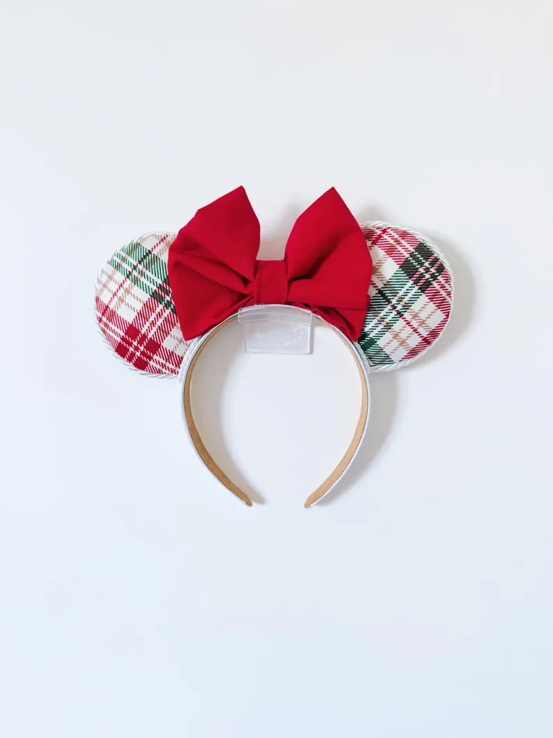 Christmas Plaid Inspired Minnie Ears | Etsy (Global)