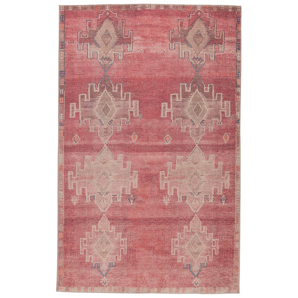 VIBE BY JAIPUR LIVING Evadne Pink/Blue 5 ft. x 7 ft. 6 in. Medallion Area Rug | The Home Depot