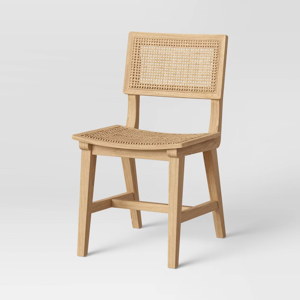 Tormod Backed Cane Dining Chair Natural - Project 62 | Target