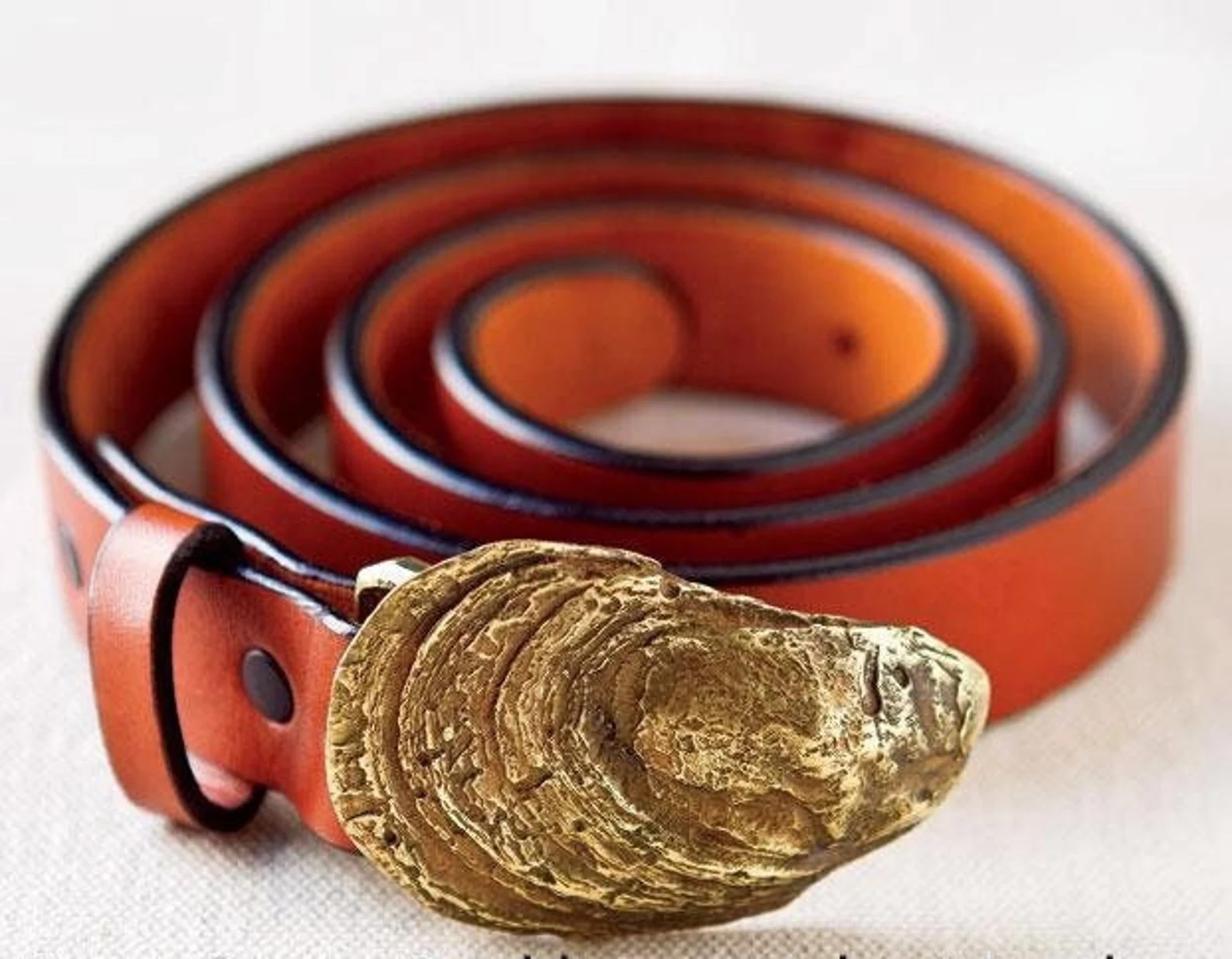 Handmade Belt & Belt Buckle Set | Leather Belt Offered in 4 Colors | Buckle in Brass/sterling Sil... | Etsy (US)